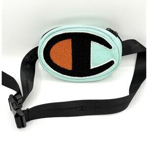 CHAMPION Prime Waist Pack Crossbody Bag Big C Logo Light Mint Green Letterman